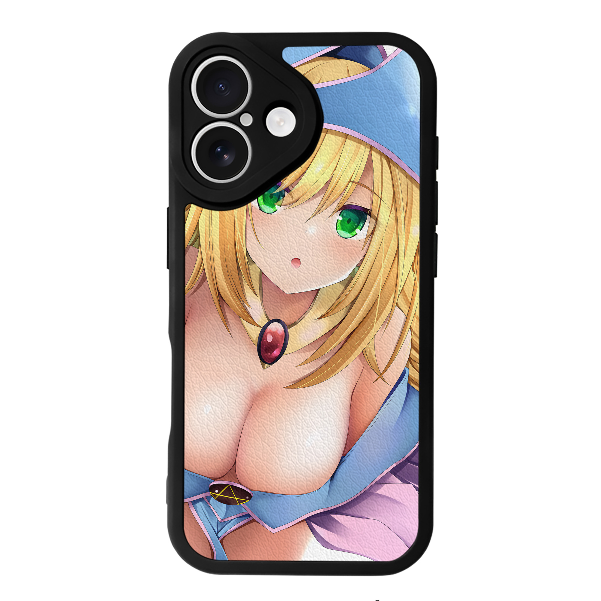 （画像用） 遊☆戯☆王 Yu-Gi-Oh! 【iPhone 16シリーズ対応】シリコンスマホケース（レザー調） 材質：シリコン